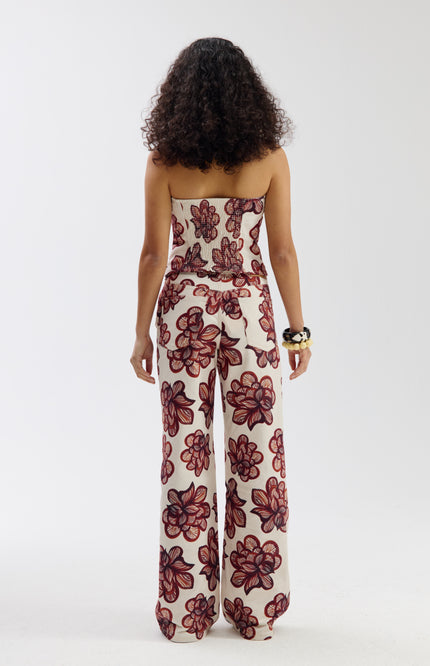 Harper & Yve Top Delice Desert Flower Ecru SS6D400 Stretchshop.nl