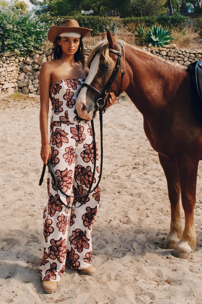 Harper & Yve Broek Mayra Desert Flower Ecru SS6D104 Stretchshop.nl