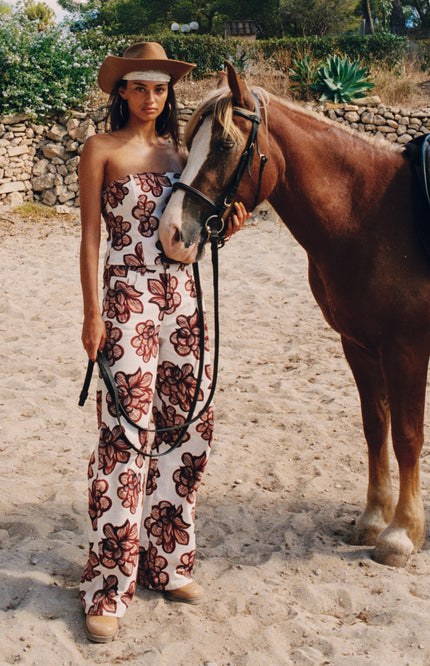 Harper & Yve Top Delice Desert Flower Ecru SS6D400 Stretchshop.nl