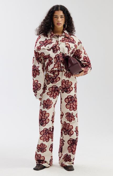 Harper & Yve Jacket Willow Desert Flower Ecru SS6D200 Stretchshop.nl