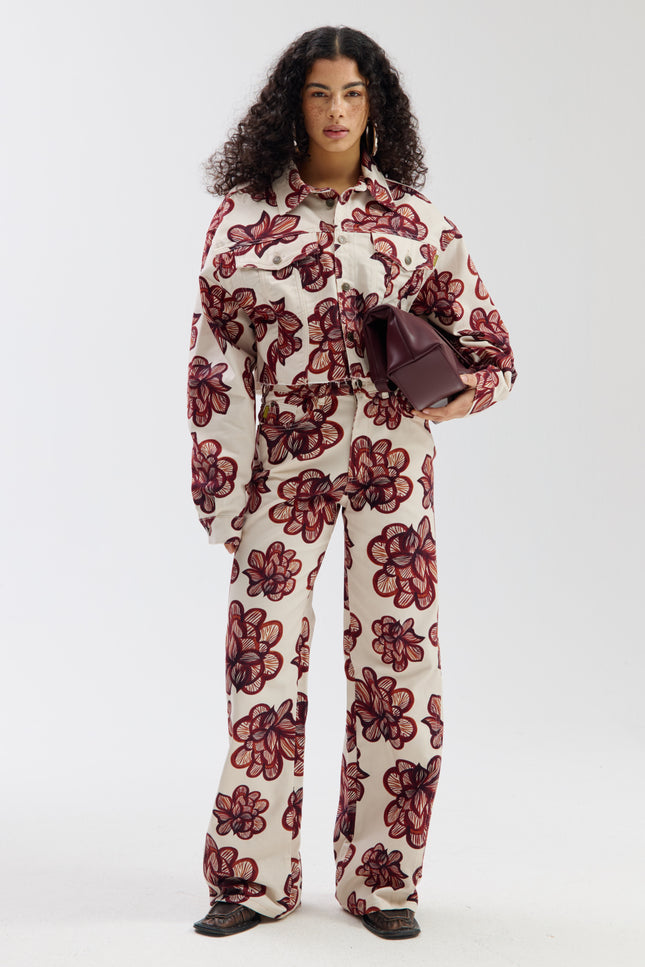 Harper & Yve Jacket Willow Desert Flower Ecru SS6D200 Stretchshop.nl