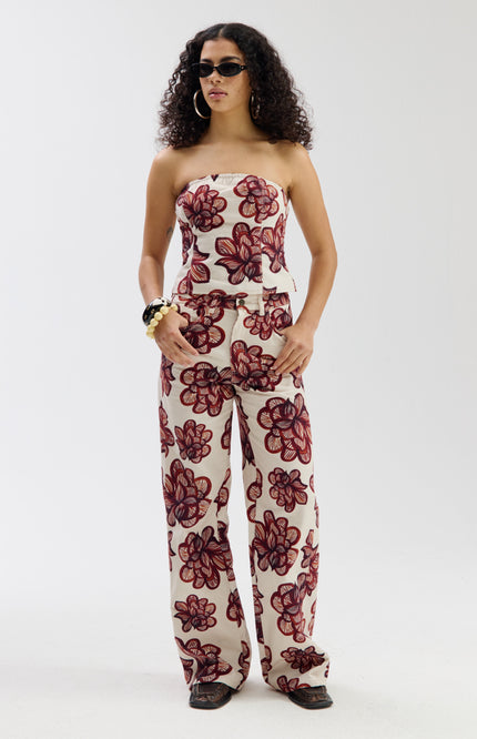 Harper & Yve Top Delice Desert Flower Ecru SS6D400 Stretchshop.nl