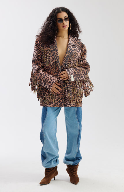 Harper & Yve Jacket Casey Lexie Leopard SS6N210 Stretchshop.nl