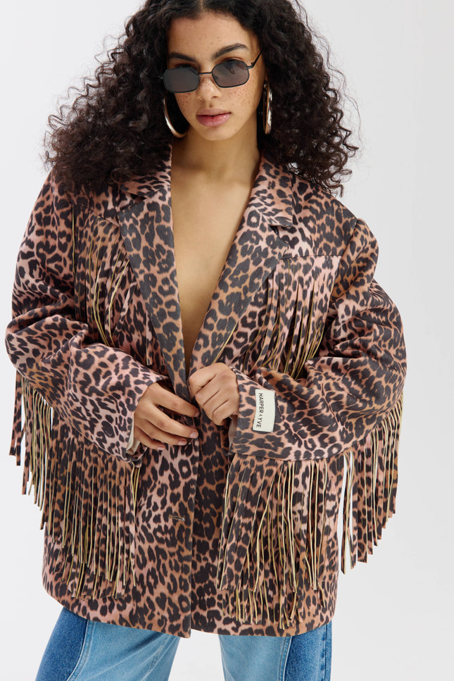 Harper & Yve Jacket Casey Lexie Leopard SS6N210 Stretchshop.nl