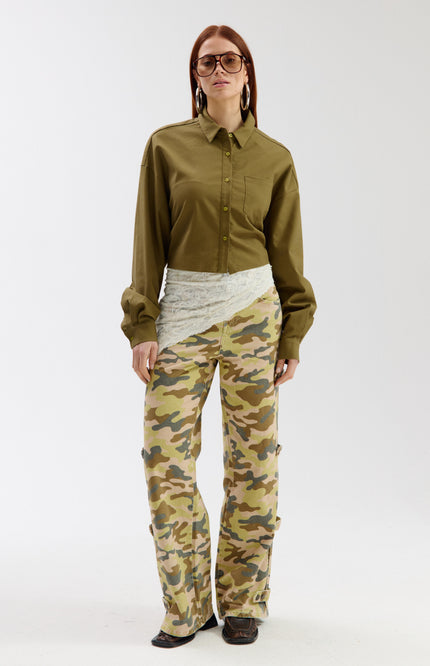 Harper & Yve Blouse Femke Avocado SS6P610 Stretchshop.nl