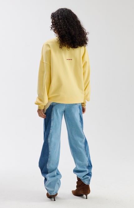 Harper & Yve Sweater Lex Light Yellow SS6Y503 Stretchshop.nl