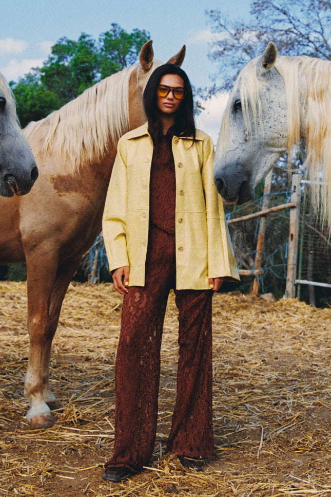 Harper & Yve Jacket Mees Light Yellow SS6N201 Stretchshop.nl