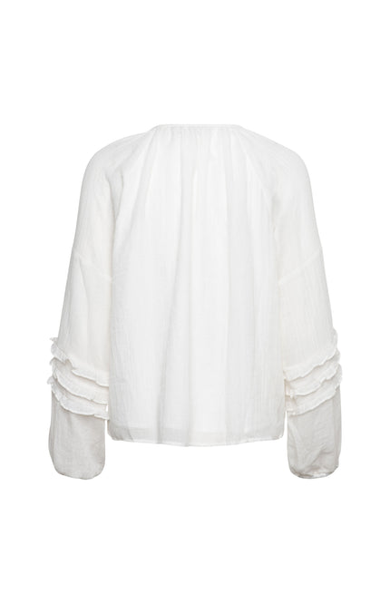 &Co woman Blouse Willeke Offwhite BL424 Stretchshop.nl