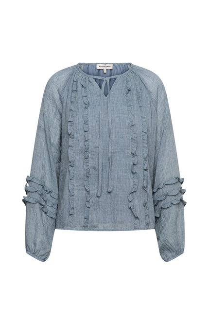 &Co woman Blouse Willeke Dark Slate BL424 Stretchshop.nl