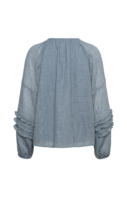 &Co woman Blouse Willeke Dark Slate BL424 Stretchshop.nl
