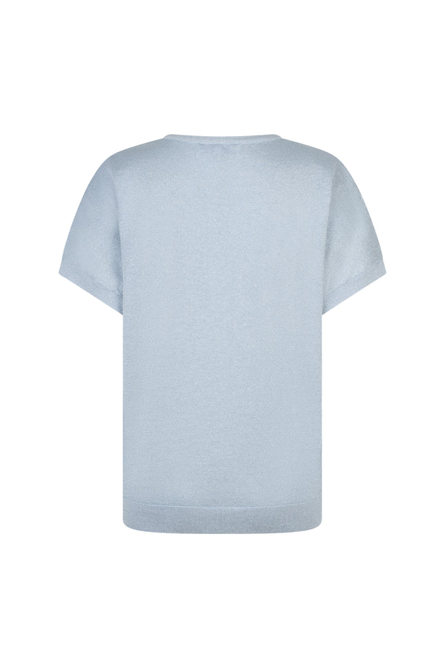 Red Button Top Jerry Sparkle Light Blue SRB4812 Stretchshop.nl