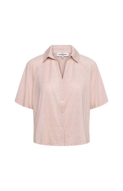 &Co woman Blouse Vanity Pale Pink BL429 Stretchshop.nl