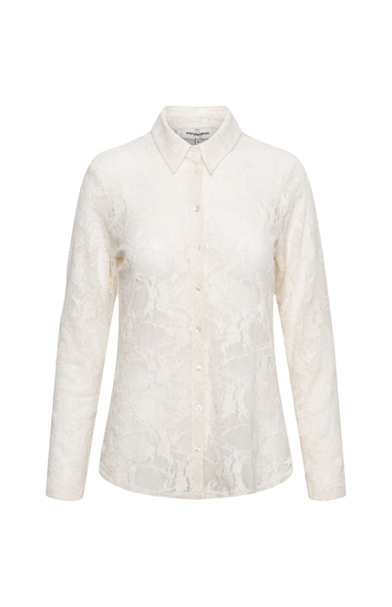 &Co woman Blouse Lotte Beige BL430 Stretchshop.nl