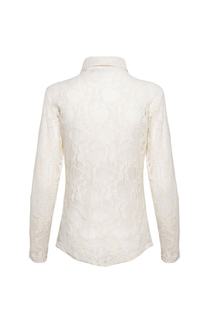 &Co woman Blouse Lotte Beige BL430 Stretchshop.nl