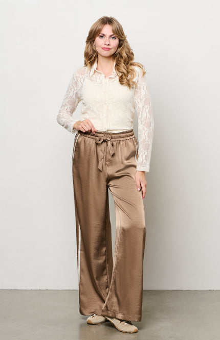 &Co woman Blouse Lotte Beige BL430 Stretchshop.nl