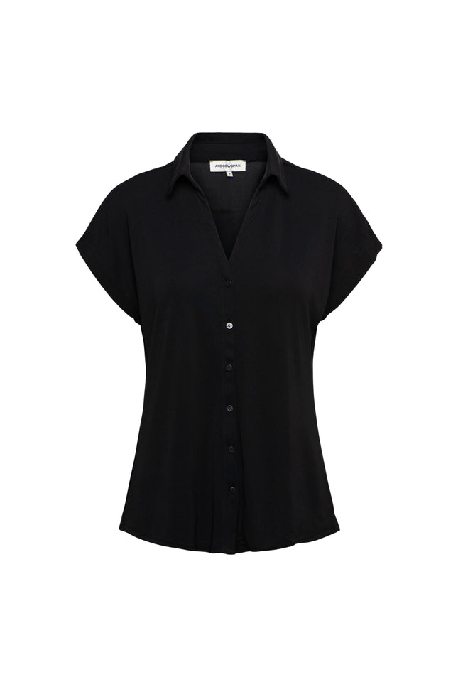 &Co woman Blouse Valetta Black BL434 Stretchshop.nl