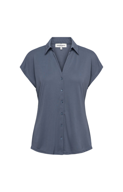&Co woman Blouse Valetta Dark Slate BL434 Stretchshop.nl