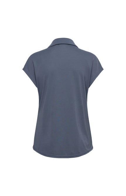 &Co woman Blouse Valetta Dark Slate BL434 Stretchshop.nl