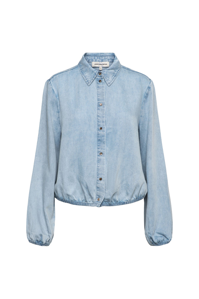 &Co woman Blouse Juul Light Denim BL435 Stretchshop.nl