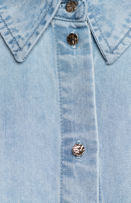 &Co woman Blouse Juul Light Denim BL435 Stretchshop.nl