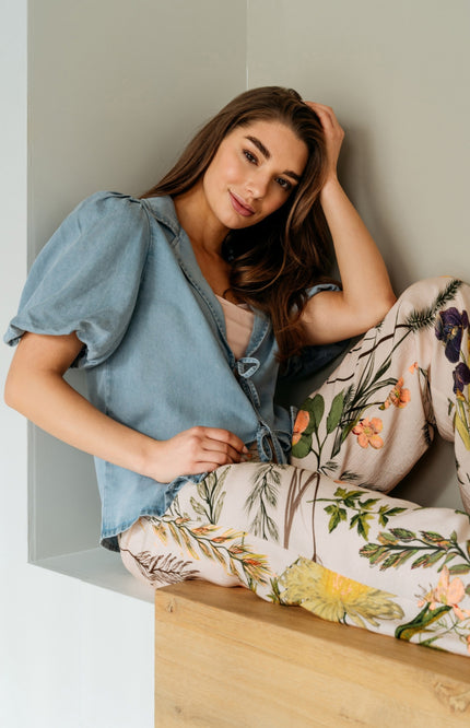 &Co woman Jacket Jenny Light Denim JA154 Stretchshop.nl