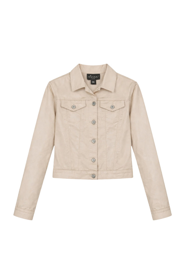 Elvira Casuals Jacket Tamar Creme Pearl Stretchshop.nl