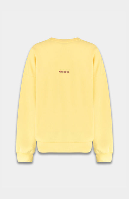 Harper & Yve Sweater Lex Light Yellow SS6Y503 Stretchshop.nl