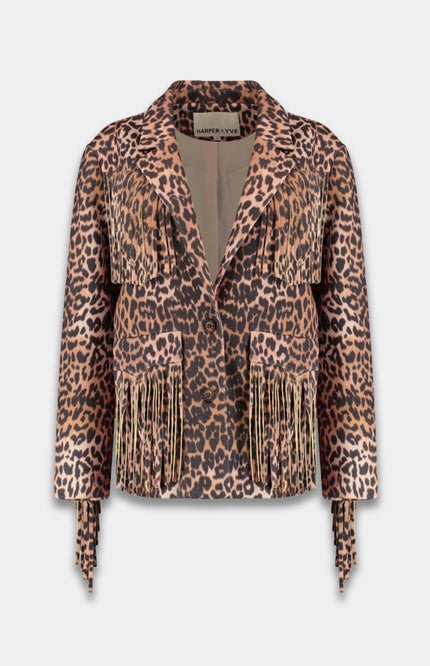 Harper & Yve Jacket Casey Lexie Leopard SS6N210 Stretchshop.nl