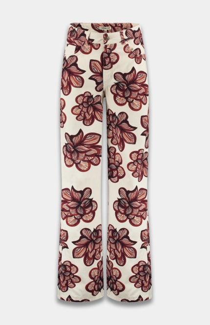 Harper & Yve Broek Mayra Desert Flower Ecru SS6D104 Stretchshop.nl