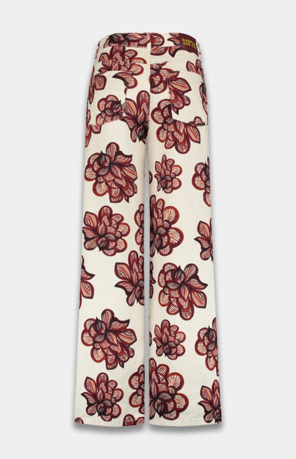 Harper & Yve Broek Mayra Desert Flower Ecru SS6D104 Stretchshop.nl