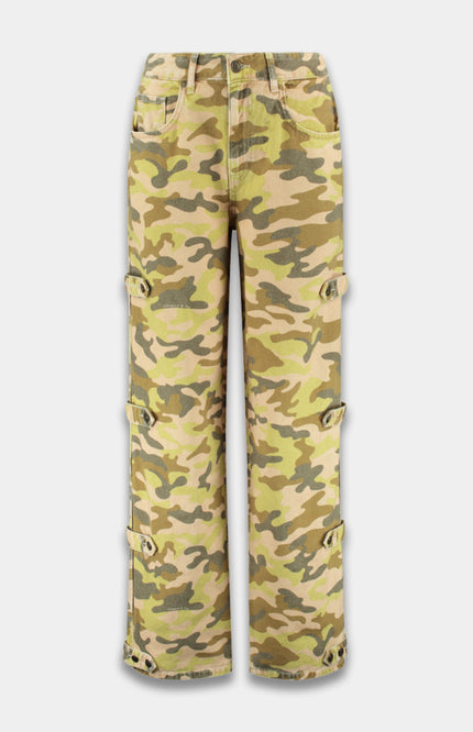Harper & Yve Jeans Bella Green Camo SS6D100 Stretchshop.nl