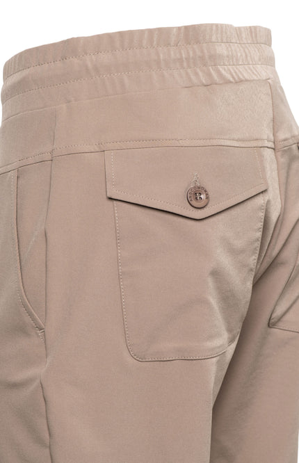 &Co woman Travel Broek Penny Taupe PA100-2 Stretchshop.nl