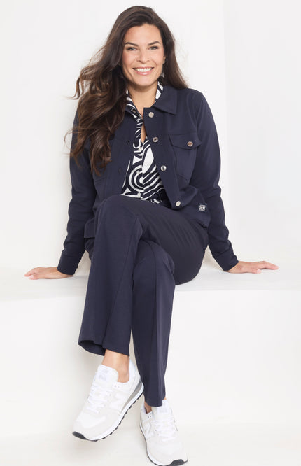 Zoso Travel Broek Beau Night Blue 261 Stretchshop.nl