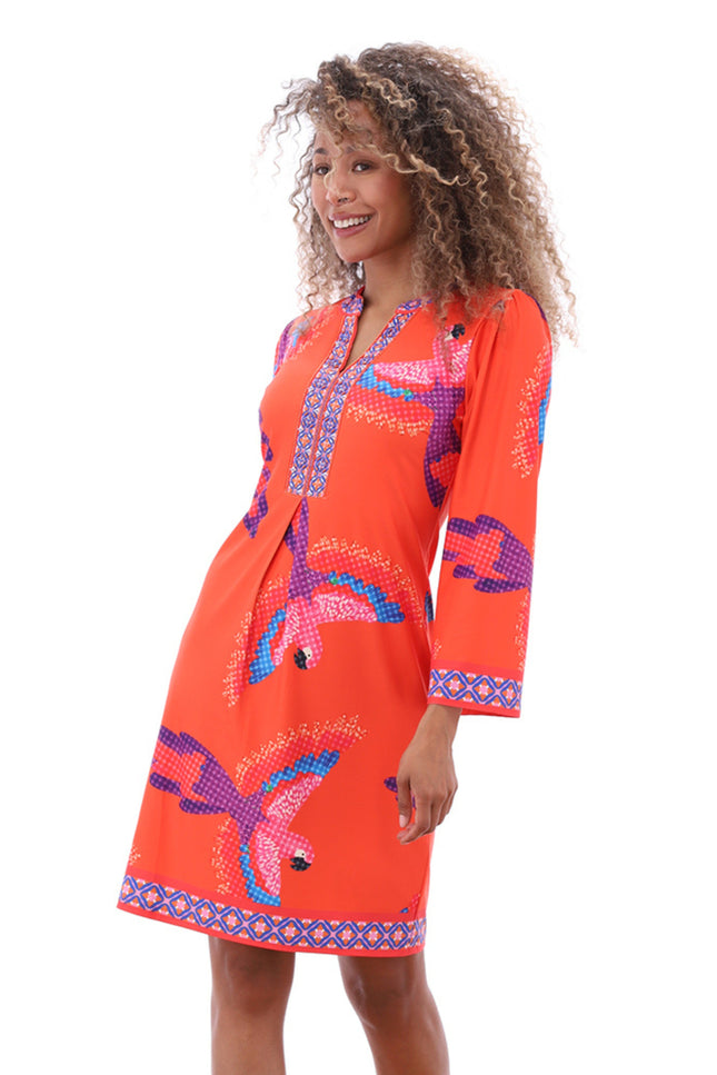 K-design Jurk Met Design C405-P140 Stretchshop.nl