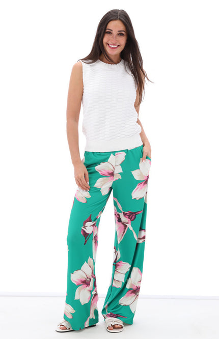 K-design Broek Met Print C101-P118 Stretchshop.nl