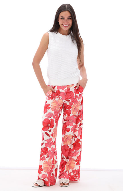 K-design Broek Met Print C115-P123 Stretchshop.nl