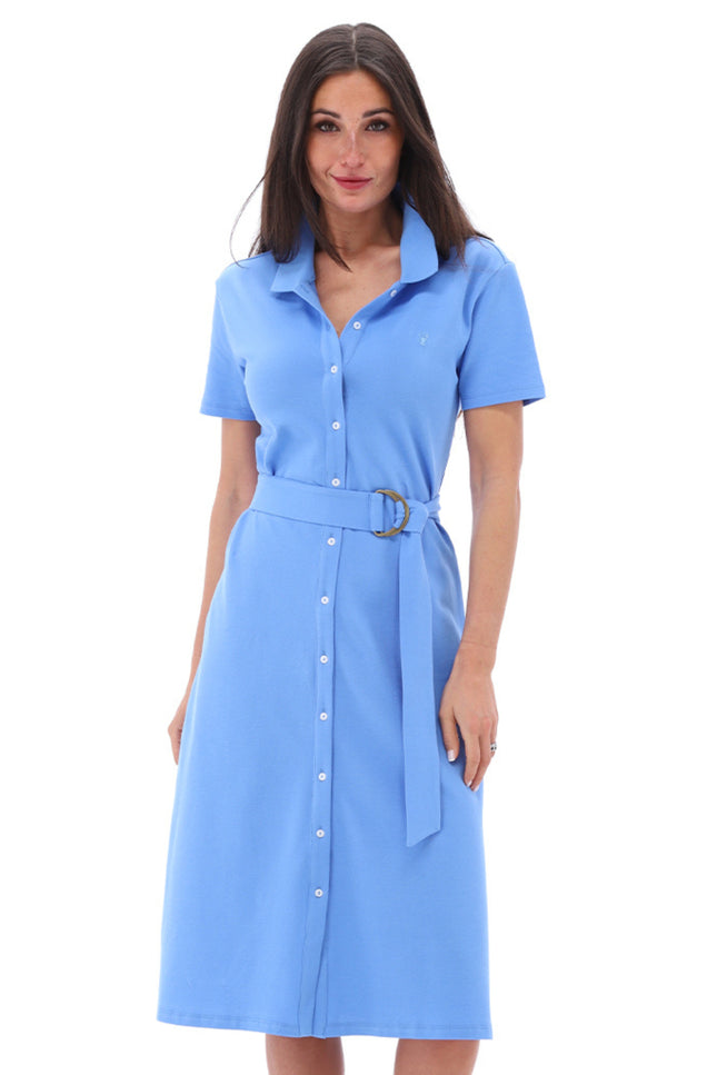 You're My Lobster Jurk Midi Polo Met Knoopjes Marina C757L Stretchshop.nl