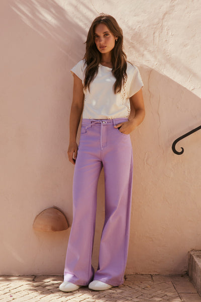 Jeans Faith Soft Violet L14-801-3148 | Lady Day