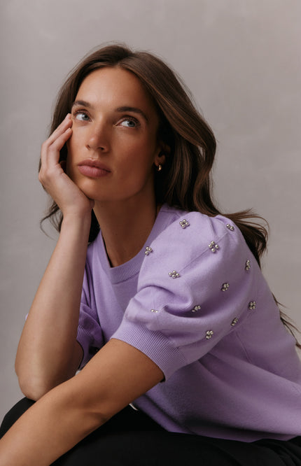 Lady Day Top Jolie Soft Violet L28-601-3184 Stretchshop.nl