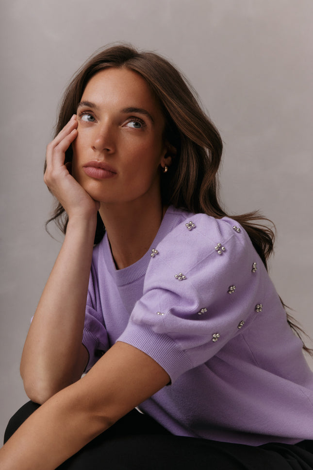 Lady Day Top Jolie Soft Violet L28-601-3184 Stretchshop.nl