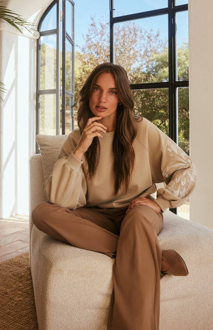 Lady Day Sweater Coby Sand L25-301-3173 Stretchshop.nl