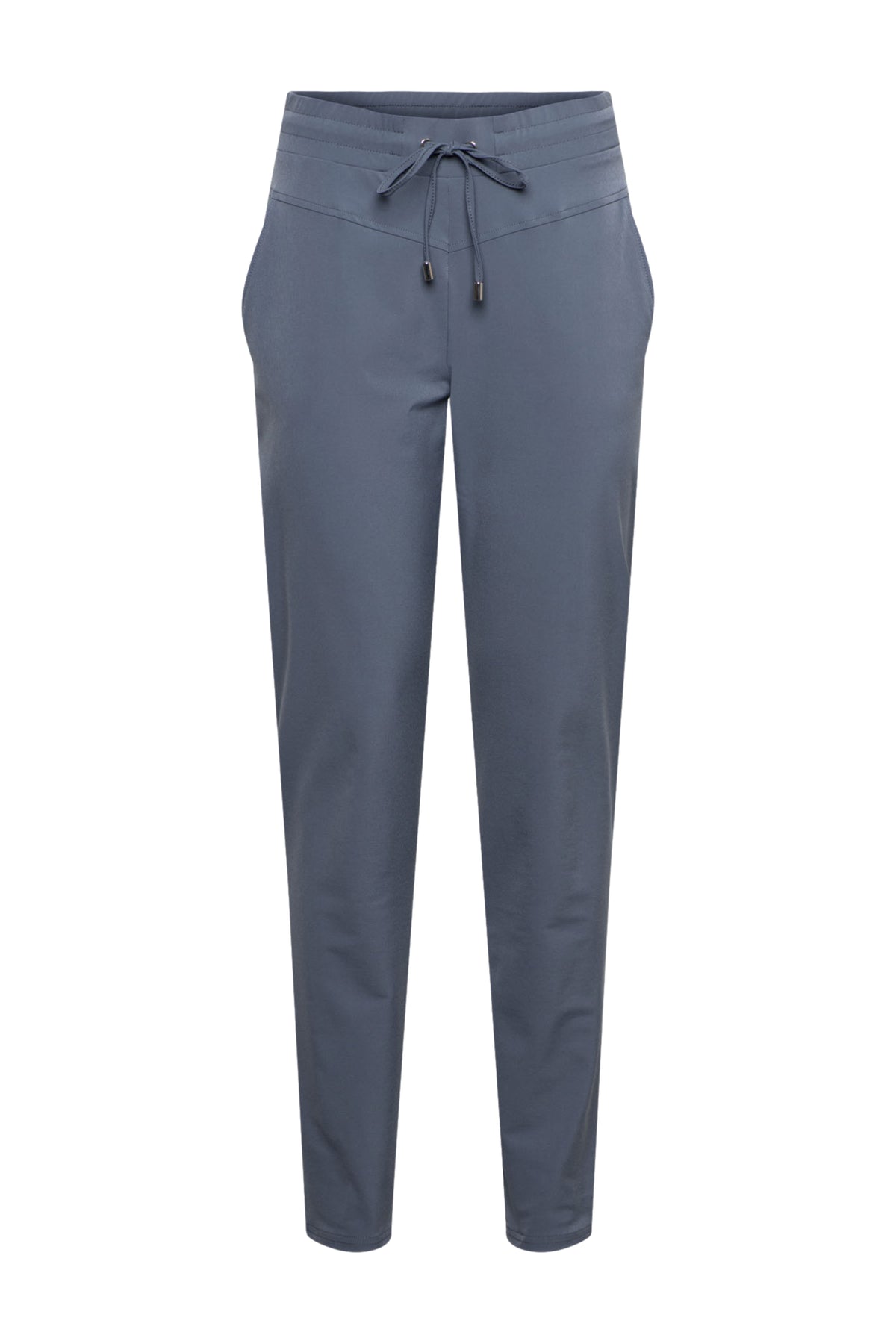 Reisbroek voor dames van &Co Woman, Penny Dark Slate met comfortabele pasvorm en stijlvolle donkergrijze kleur.