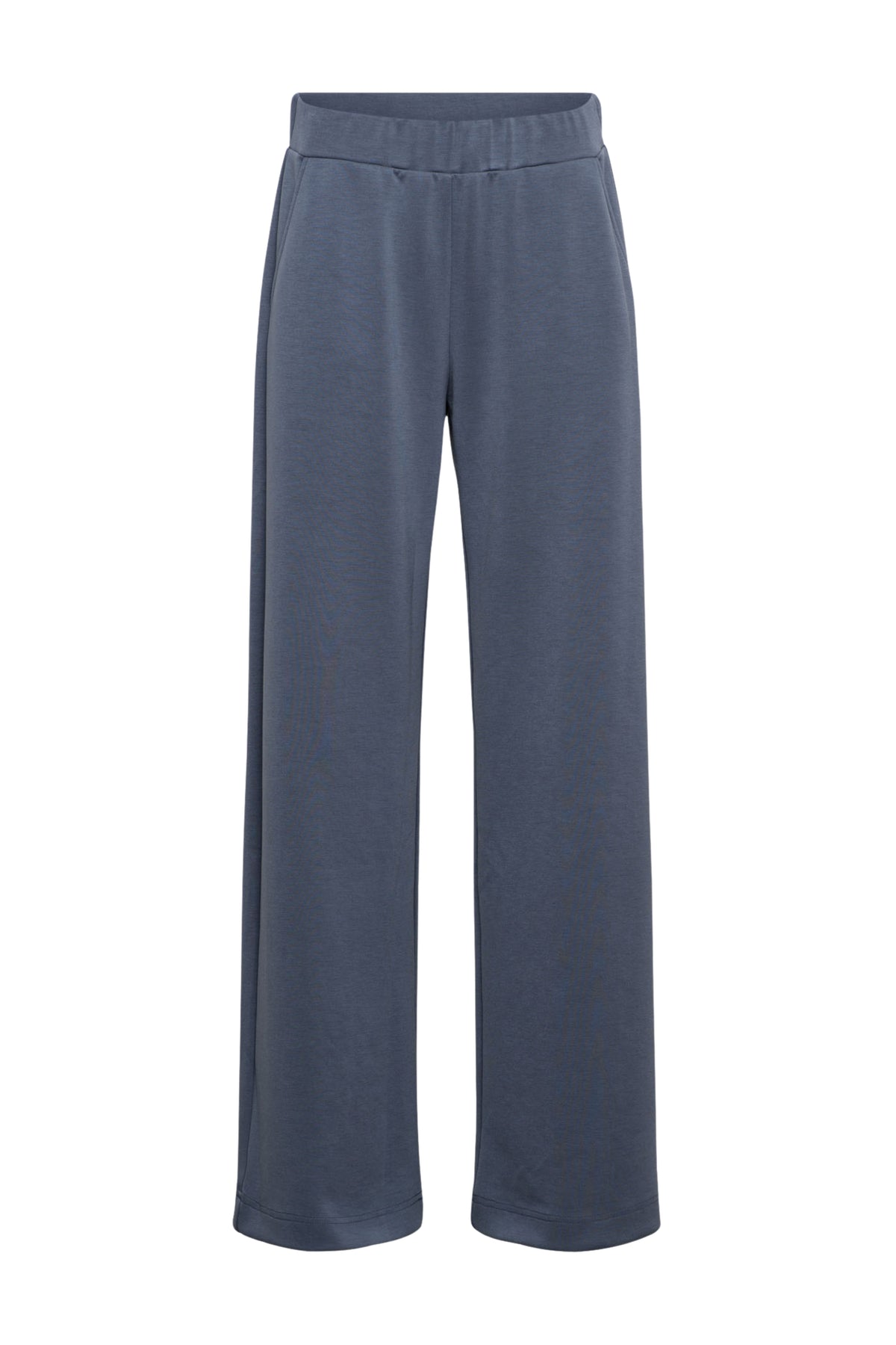 Dawn Dark Slate PA381 broek van &Co woman, getailleerd model met zijzakken en comfortabele pasvorm, donker grijsblauw.