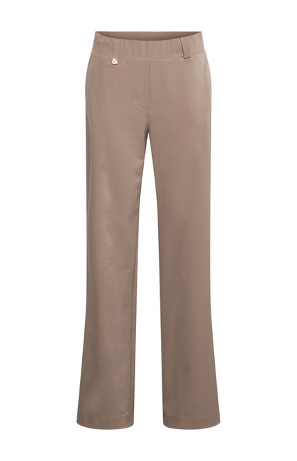 &Co woman Travel Broek Paulien Taupe PA429 Stretchshop.nl