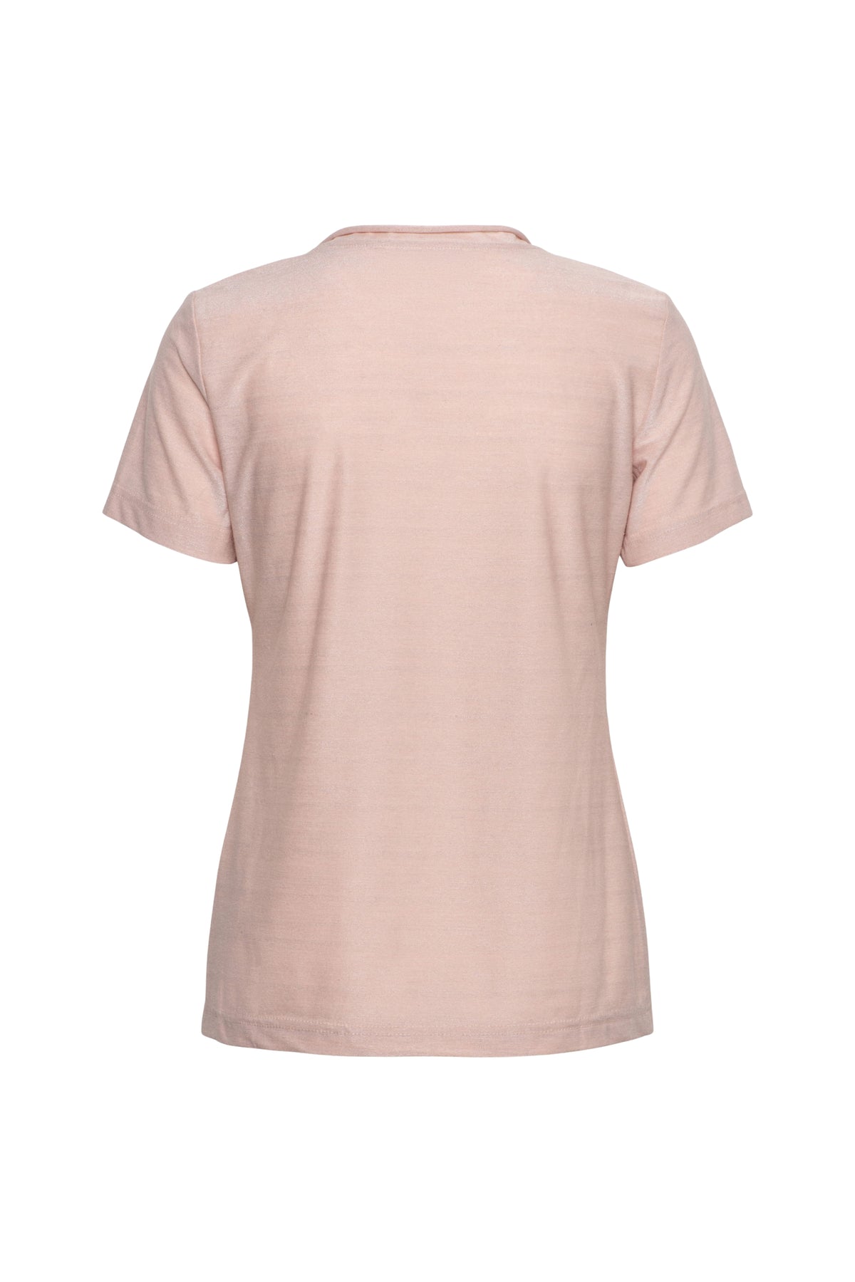 Lichtroze Top Iris van &Co woman met elegante pasvorm en zachte stof, geschikt voor casual en semi-formale gelegenheden.