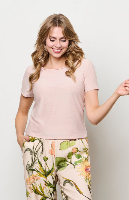 &Co woman Top Iris Pale Pink TS145 Stretchshop.nl