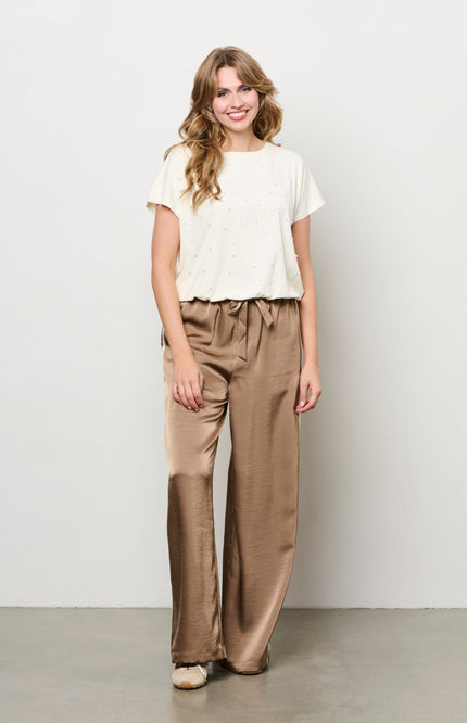 &Co woman Top Terese Beige TS141 Stretchshop.nl