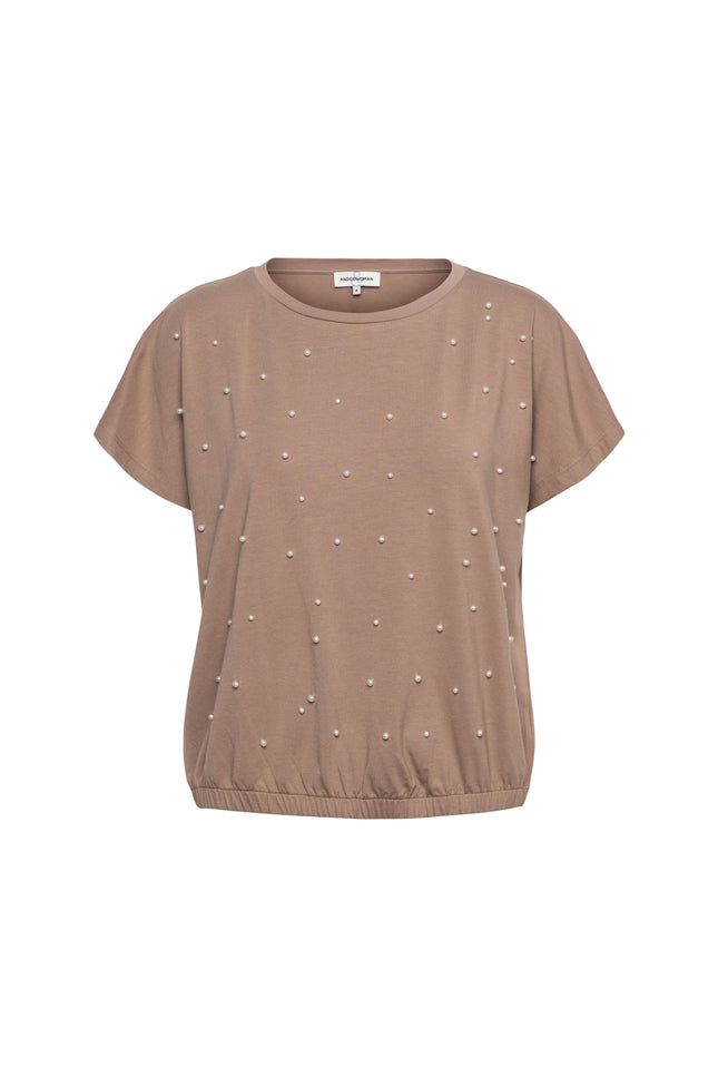 &Co woman Top Terese Taupe TS141 Stretchshop.nl