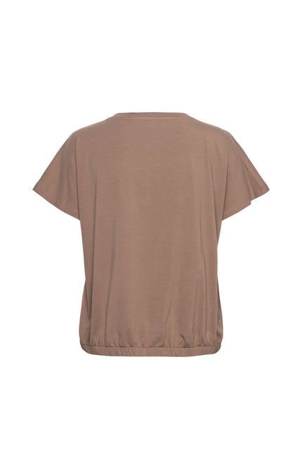 &Co woman Top Terese Taupe TS141 Stretchshop.nl