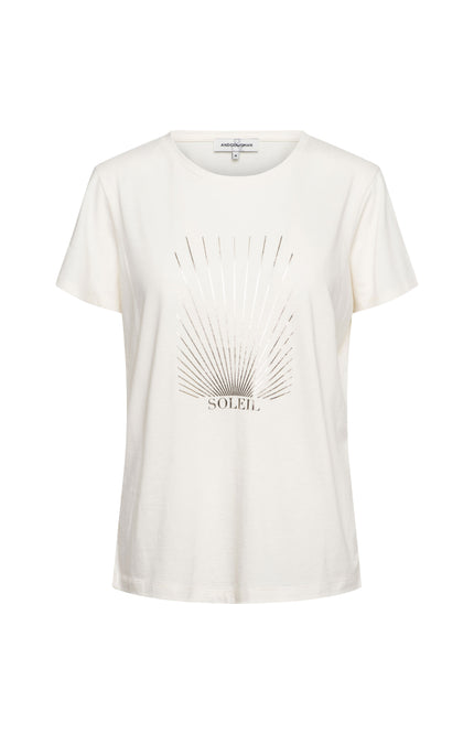 &Co woman T-shirt Soleil Beige TS138 Stretchshop.nl